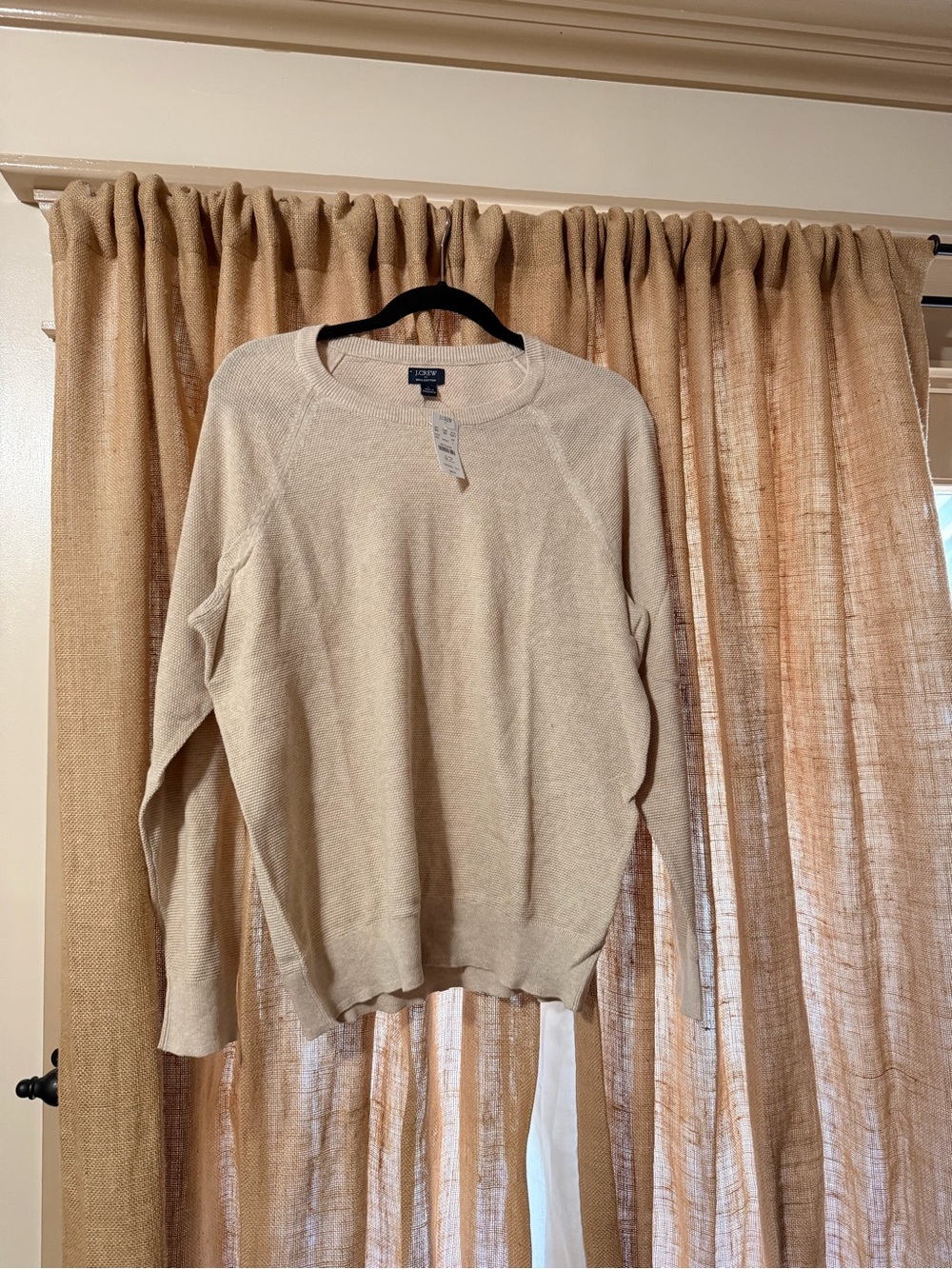 J. Crew Men’s Beige Crewneck Sweater | Unisex